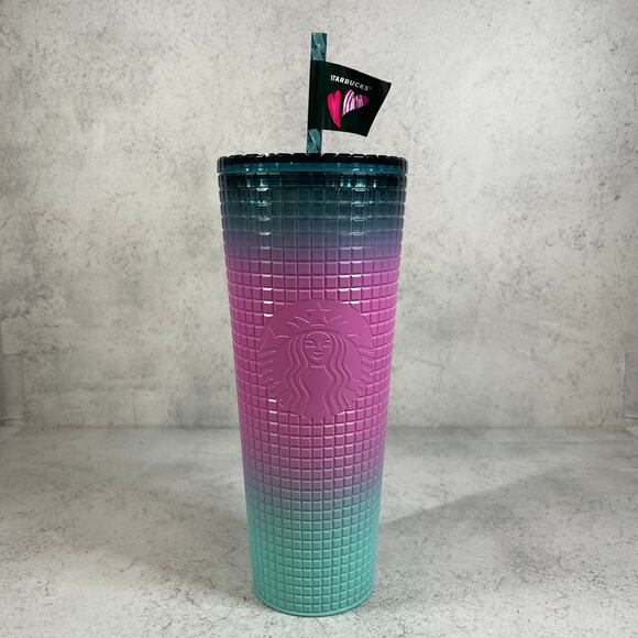 Starbucks Winter 2024 Valentine's Gradient 24 oz Tumbler - Picture 1 of 3